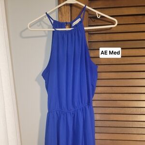American Eagle Outfitters Royal Blue Backless Dress